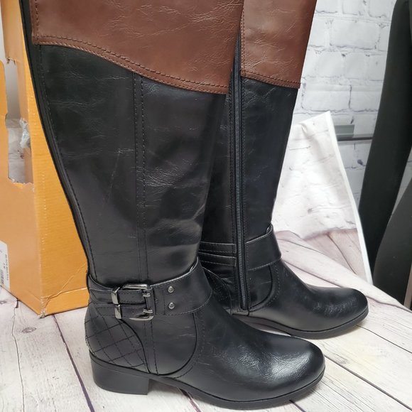 Tall Buckle Riding Boots 